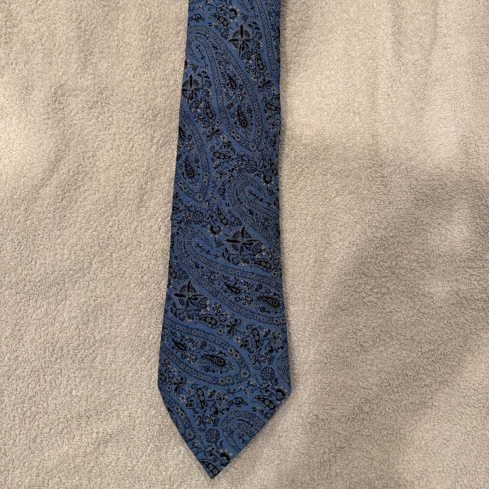 AMAZING MEN'S LIMITED EDITION ERMENEGILDO ZEGNA BLACK LABEL VINTAGE TIE - ITALY